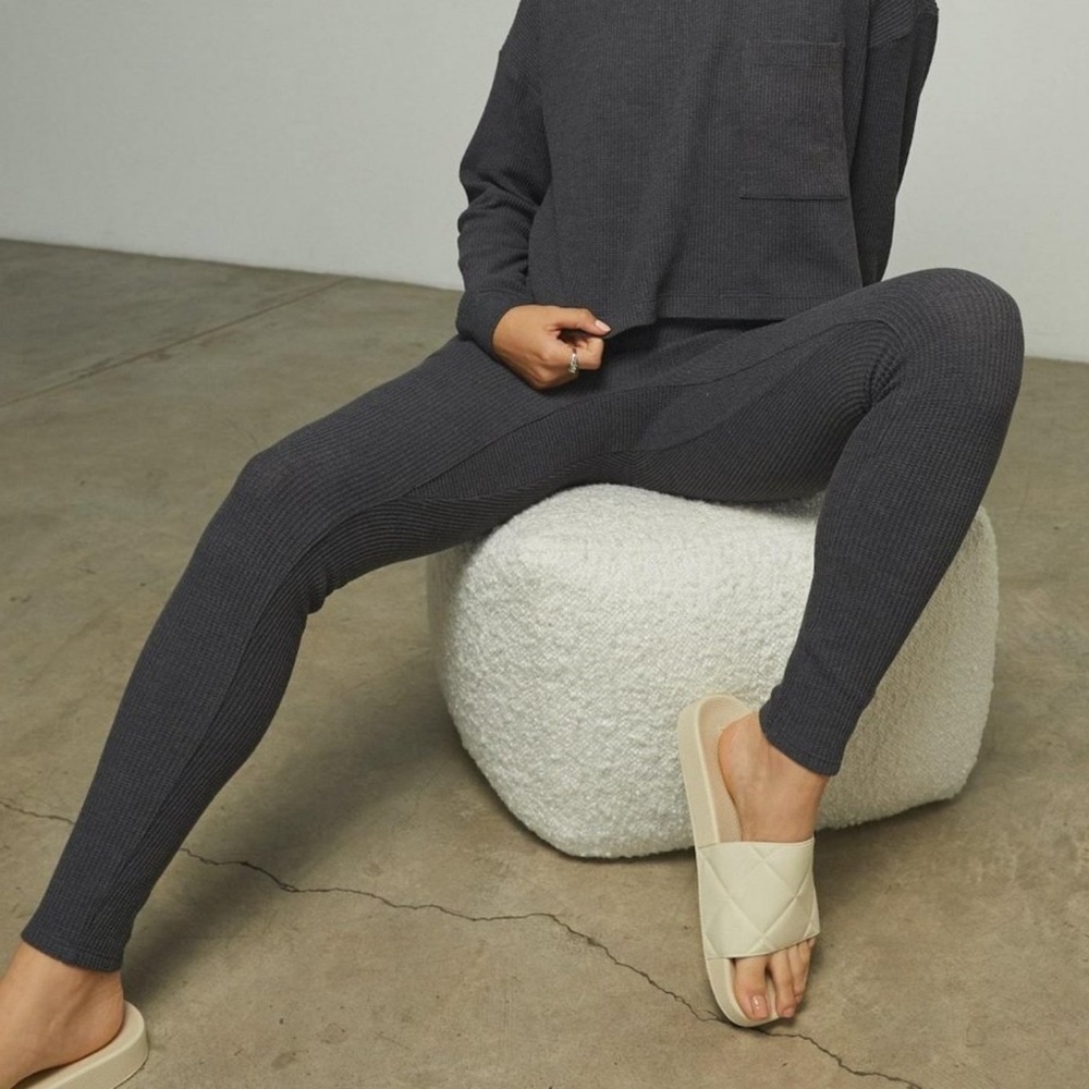 Lunya Restore Thermal High Rise Legging | gray | small